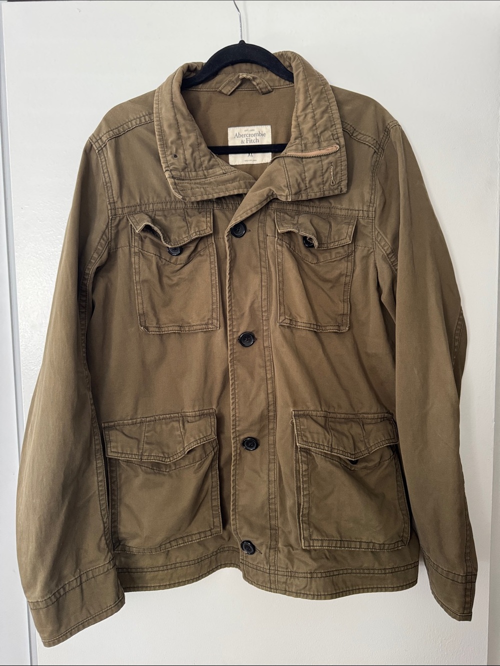 Abercrombie & Fitch Men's Khaki Field Jacket